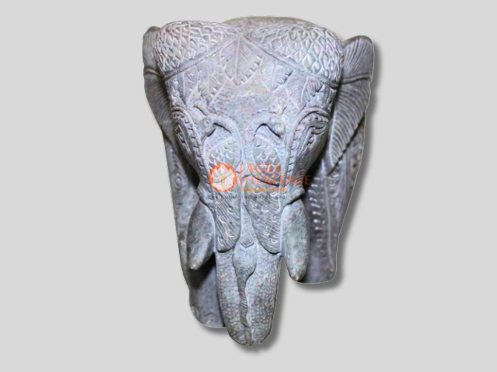 Soap Stone Carving Undercut Elephant Filigree Work